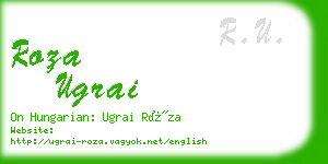 roza ugrai business card